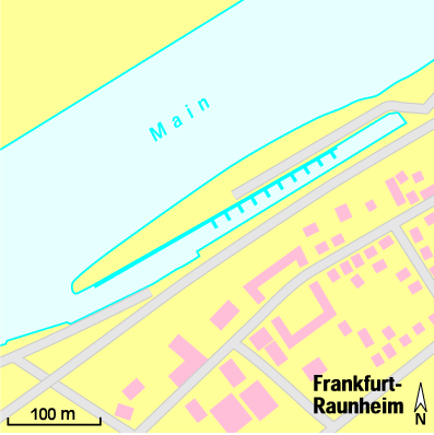 Karte Marina Yachtclub Untermain-Raunheim e.V.
