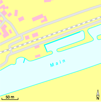 Karte Marina Bootshafen Obertheres