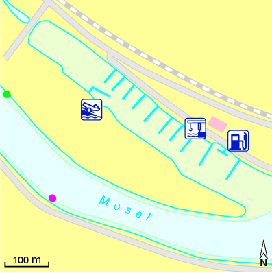 Karte Marina Marina Winningen Mosel GmbH