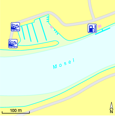 Karte Marina Wassersportzentrum Kreusch