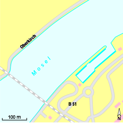 Karte Marina Segelboothafen Konz