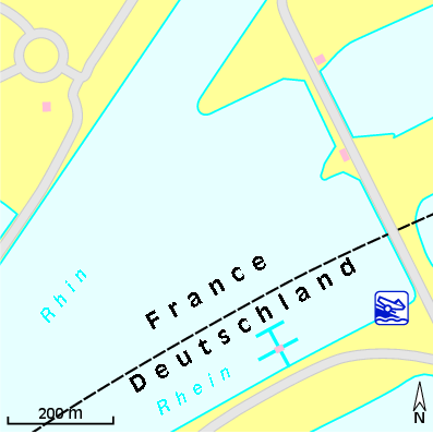 Karte Marina Altenheimer Wassersportclub