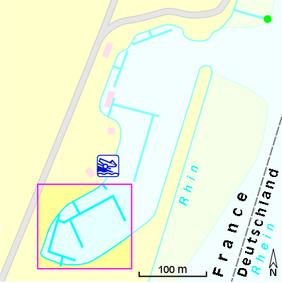 Karte Marina Motorbootclub Iffezheim e.V.