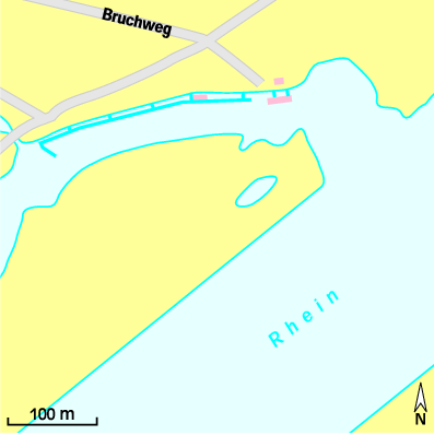 Karte Marina Bootsclub Neuburg/Rhein e.V.