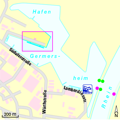 Karte Marina Motorboot-Sportverein Germersheim