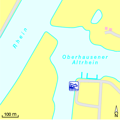Karte Marina Motor-Boot-Club Oberhausen