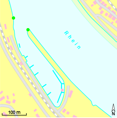 Karte Marina Stadthafen St. Goar