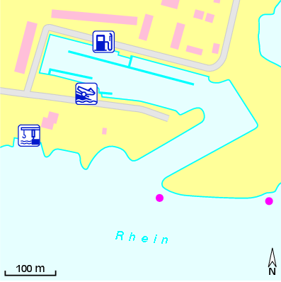 Karte Marina Motor Yacht Club Neuwied