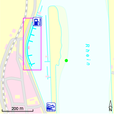 Karte Marina Eigentümergemeinschaft Yachthafen Oberwinter
