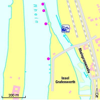 Karte Marina Wassersportverein Honnef