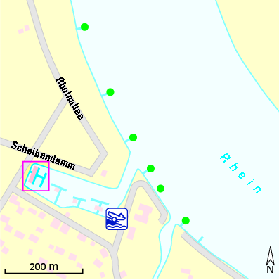Karte Marina Marine Verein Neuss