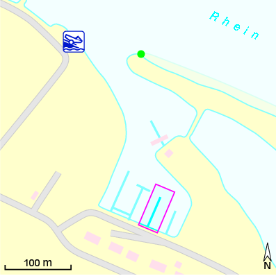 Karte Marina Yachtclub Lörick