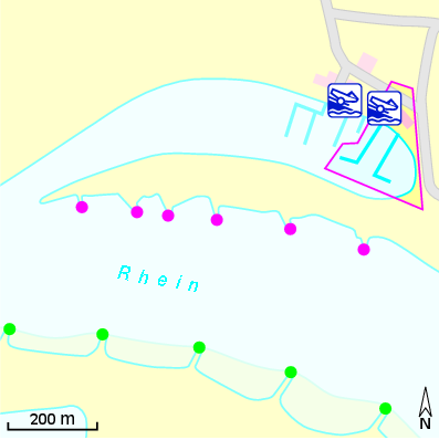 Karte Marina Yacht-Club Wesel e.V.