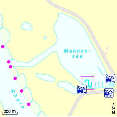 Karte Marina Wassersport-Club Rees e.V.