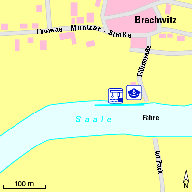 Karte Marina Steganlage Brachwitz
