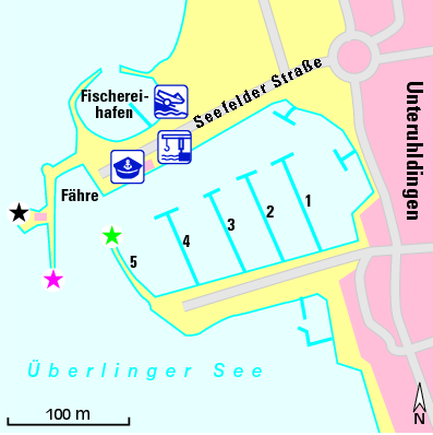 Karte Marina Sportboothafen Unteruhldingen