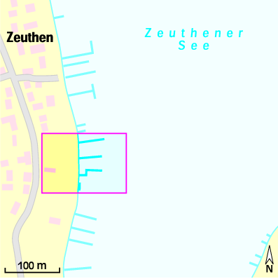 Karte Marina Bootshaus Zeuthen