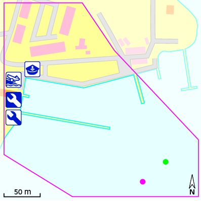 Karte Marina Wasserwanderrastplatz Kirchdorf