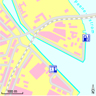 Karte Marina Stadthafen Wolgast