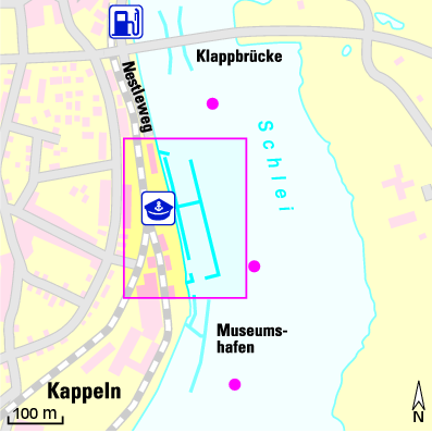 Karte Marina Yachthafen Arnisser Segelclub