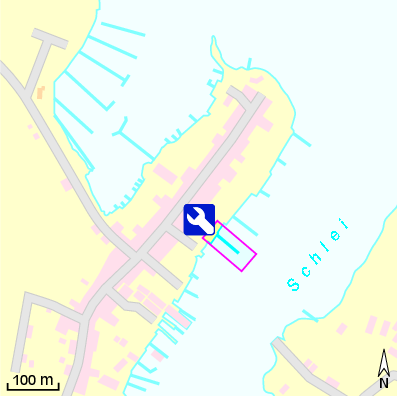 Karte Marina im-jaich Yachthafen Arnis