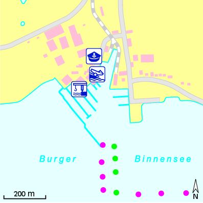 Karte Marina Yachthafen Burgstaaken