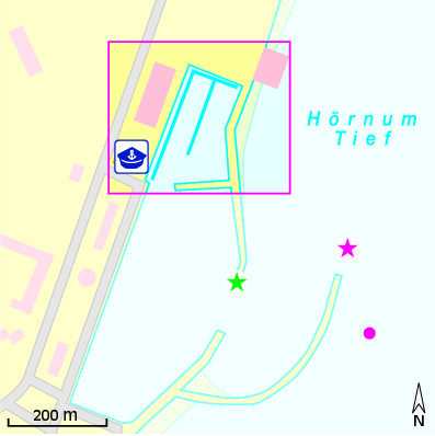 Karte Marina Sylter Yachtclub