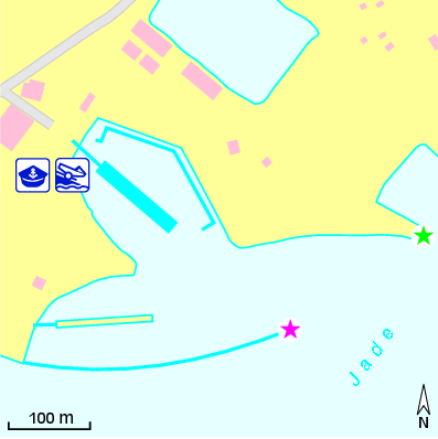 Karte Marina Wilhelmshavener Segelclub e.V.