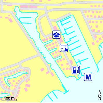 Karte Marina Delta Marina