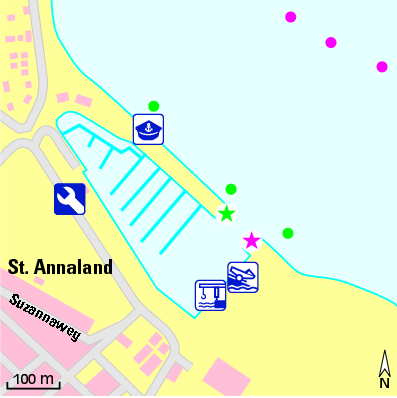 Karte Marina W.S.V. Sint-Annaland