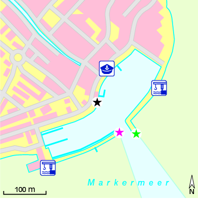 Karte Marina Gemeendehaven Volendam
