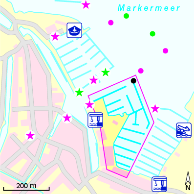 Karte Marina Jachthaven Waterland