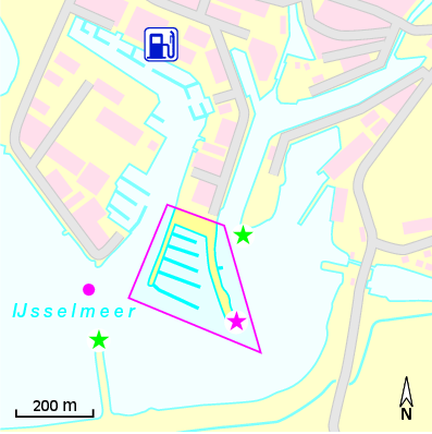 Karte Marina Jachthaven Friese Hoek Lemmer