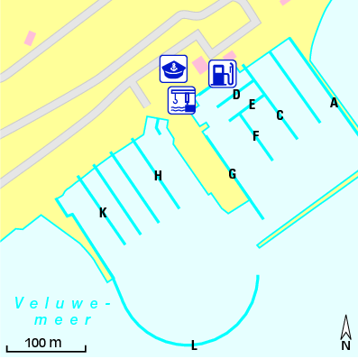 Karte Marina Jachthaven Flevostrand