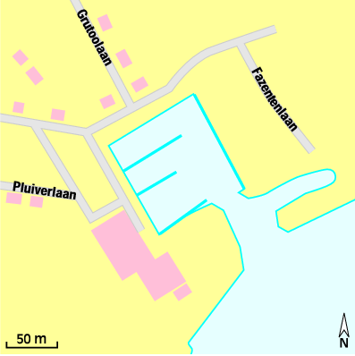 Karte Marina Vakantie-Eiland Braakman