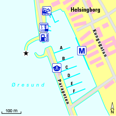 Karte Marina Norra Hemnen