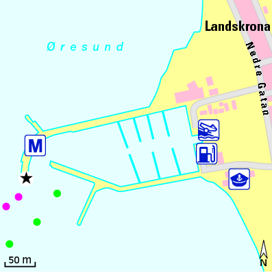 Karte Marina Borstahusens Hamn