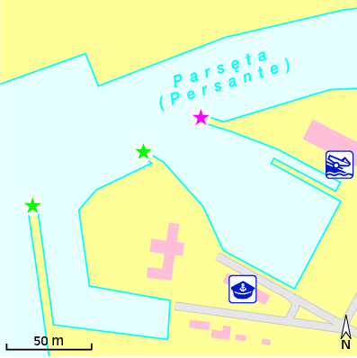 Karte Marina Yachthafen Kołobrzeg