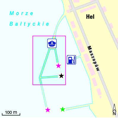 Karte Marina Port Rybacki Hel