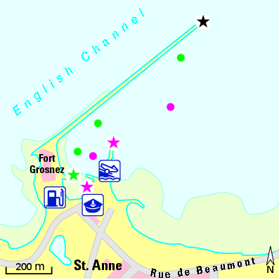 Karte Marina Braye Harbour