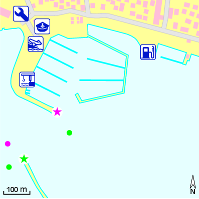 Karte Marina ACI Marina Umag