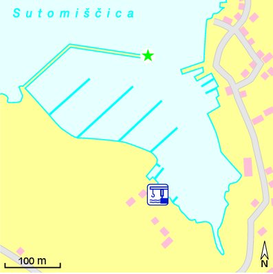 Karte Marina Olive Island Marina