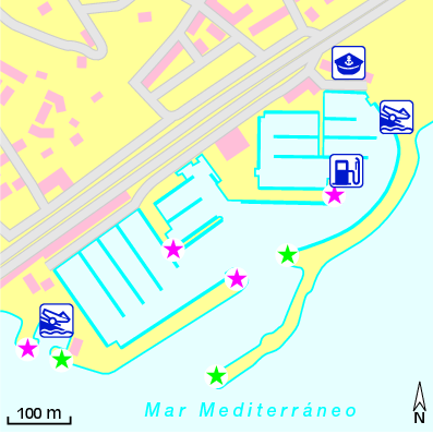 Karte Marina Club Náutico El Balís