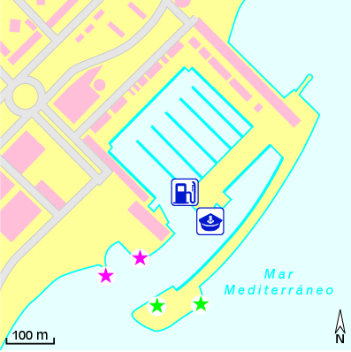 Karte Marina Port Olímpic de Barcelona