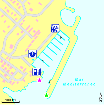 Karte Marina Port Marina Sant Jordi
