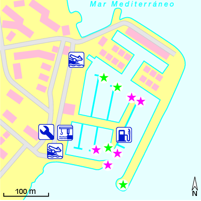 Karte Marina Puerto Deportivo Las Fuentes