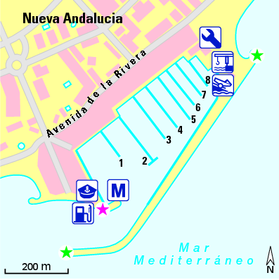 Karte Marina Puerto José Banús