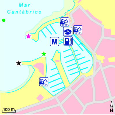 Karte Marina Puerto Deportivo de Gijón