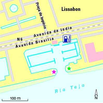Karte Marina Doca de Belém