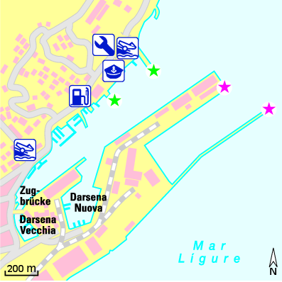 Karte Marina Porto di Savona